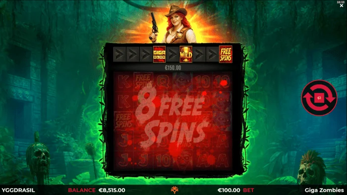 Giga Zombies - стартиране на безплатни завъртания